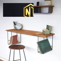 BÀN LÀM VIỆC TREO TƯỜNG CÓ RỔ NHỎ TIỆN LỢI - BLLVTT06